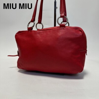 MIUMIU Big Red Leather Bag Archive