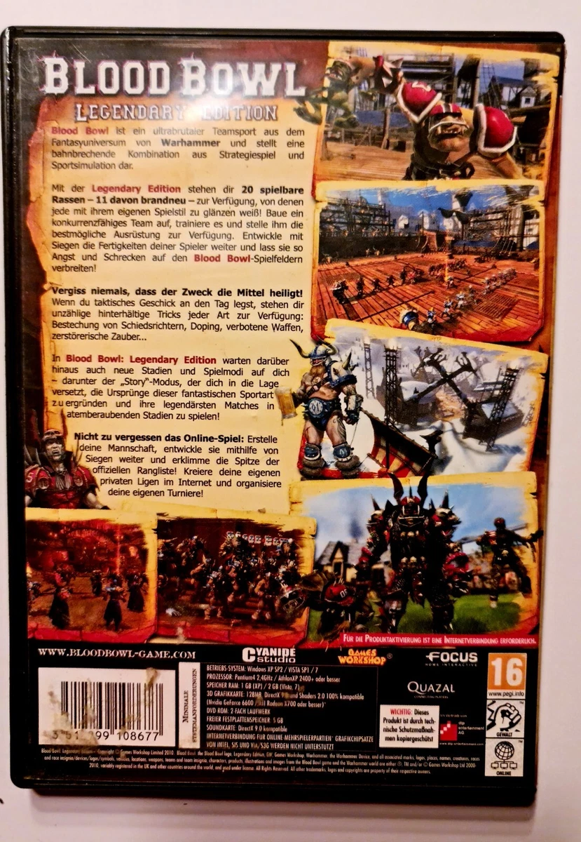 At pegi Was Ist Das Npe : Blood Bowl - Legendary Edition By Dtp Entertainmen Game Boxed | eBay