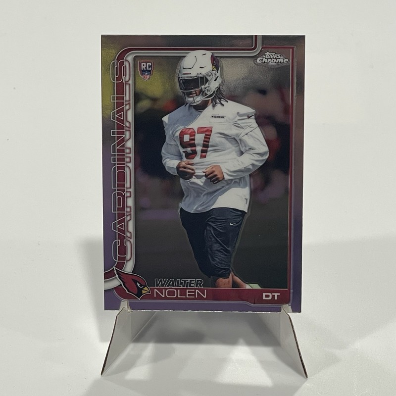 2025 Topps Chrome Football Walter Nolen RC Arizona Cardinals #365