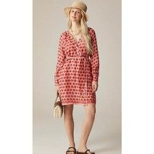 J. Crew Cabana Mini Dress in Block Pint Salmon Pink XXS