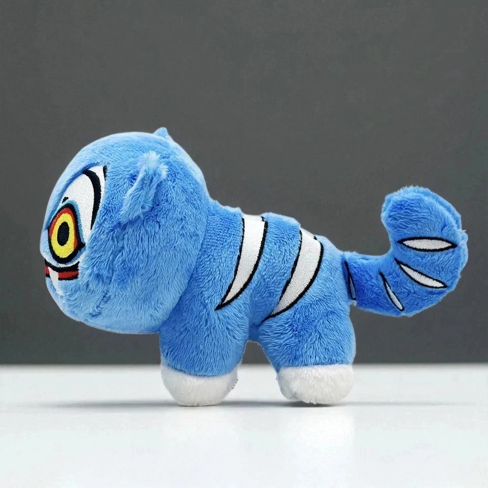 Derpy Tiger Plush Toy Funny Stuffed Animal Cute Gift for Kids & Collectors 18cm - Image 2 of 4