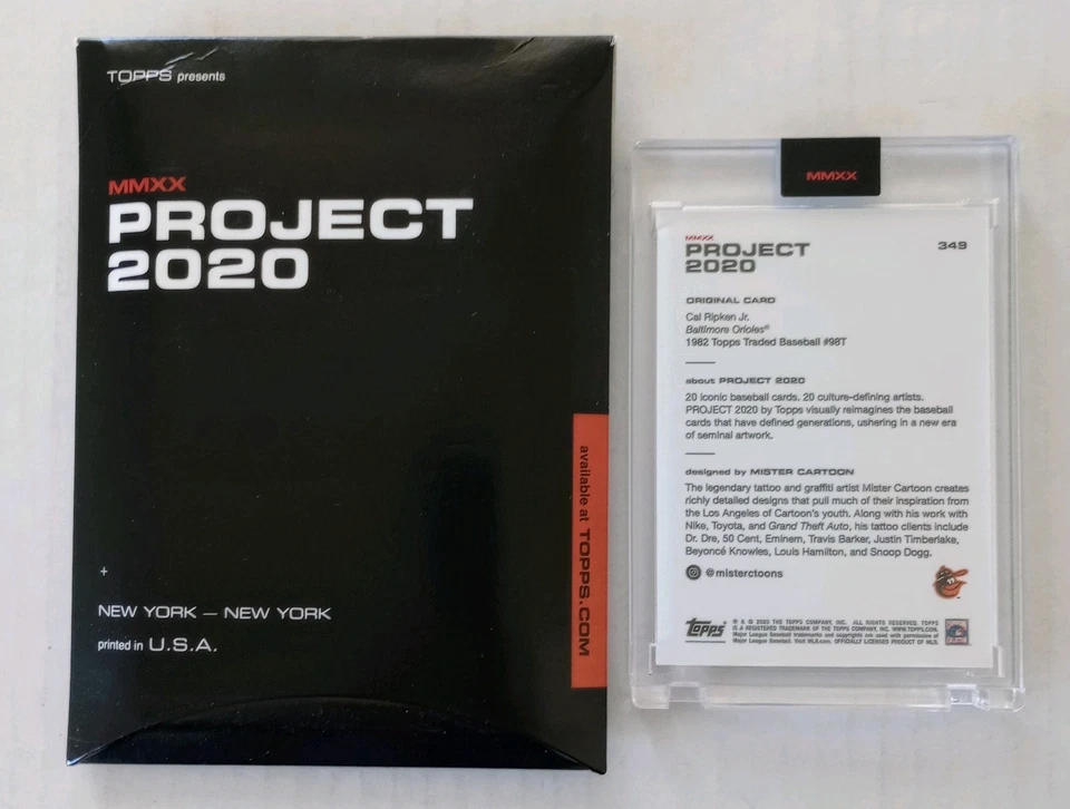 CAL RIPKEN BALTIMORE ORIOLES TOPPS PROJECT 2020 BY MISTER CARTOON #349 - Image 4 of 4