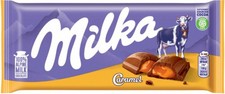 Barra de chocolate con leche alpina Milka Caramel 100 g 3,5 oz