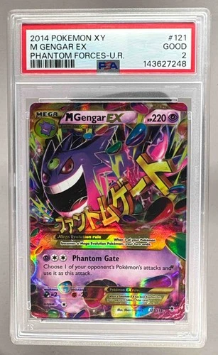 143627248 M Gengar EX 2014 Pokemon XY Phantom Forces #121 PSA 2