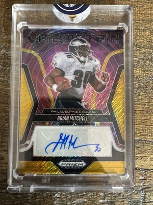 2025 Panini Prizm Black Prizmatrix Signatures Gold #PS-BML Brian Mitchell /10