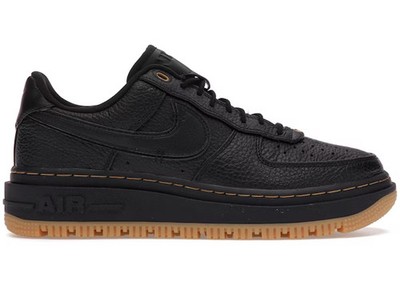 Size 9M/10.5W - Nike Air Force 1 Low Luxe Black Gum DB4109-001