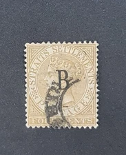 Bangkok 1883 4c Pale Brown SG17 Fine Used