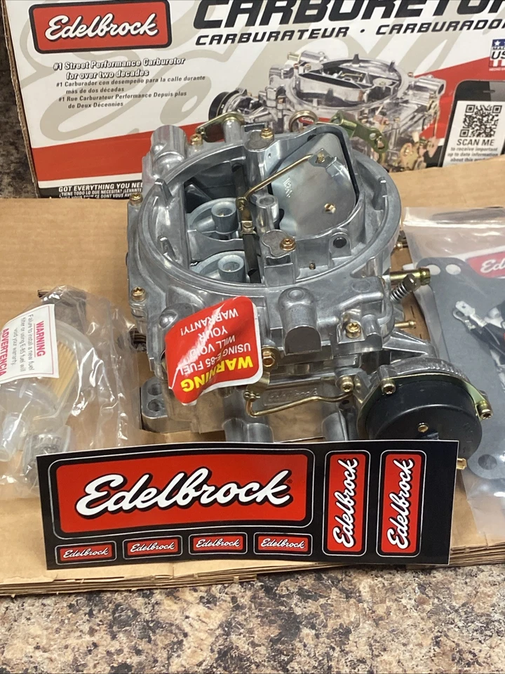 GENUINE Edelbrock 1406 Performer Carburetor🇺🇸600 CFM 4 Barrel Carb For 4.0 V8 - Image 2 of 4