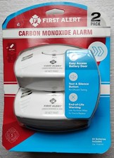 First Alert 2 Pack Carbon Monoxide Alarm Battery Operated NEW SEALED