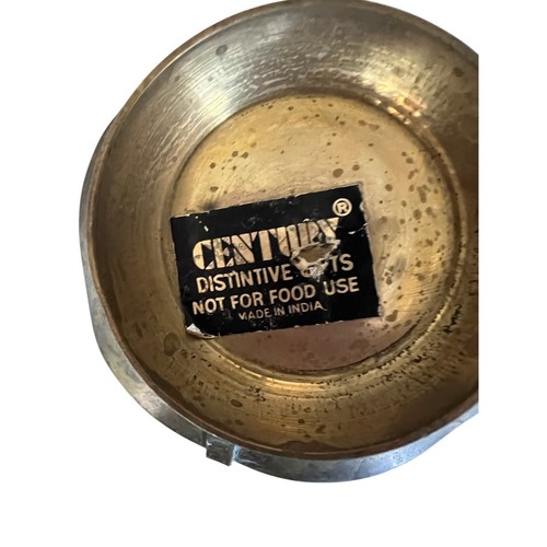 CENTURY Brass Offering Dish with Rope Handle Crafted in India FAST SHIP 1736-36 - Picture 7 of 8