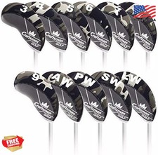 Craftsman Golf Neoprene Golf Club Head Cover 11pcs Camouflage Black Gray