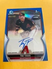 2023 Bowman Chrome Tim Tawa 1st Blue Refractor Auto /150 Diamondbacks #CPA-TT