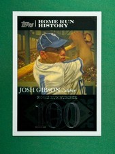2007 Topps Baseball Josh Gibson Home Run History Home Run #100 #JG15 Josh Gibson