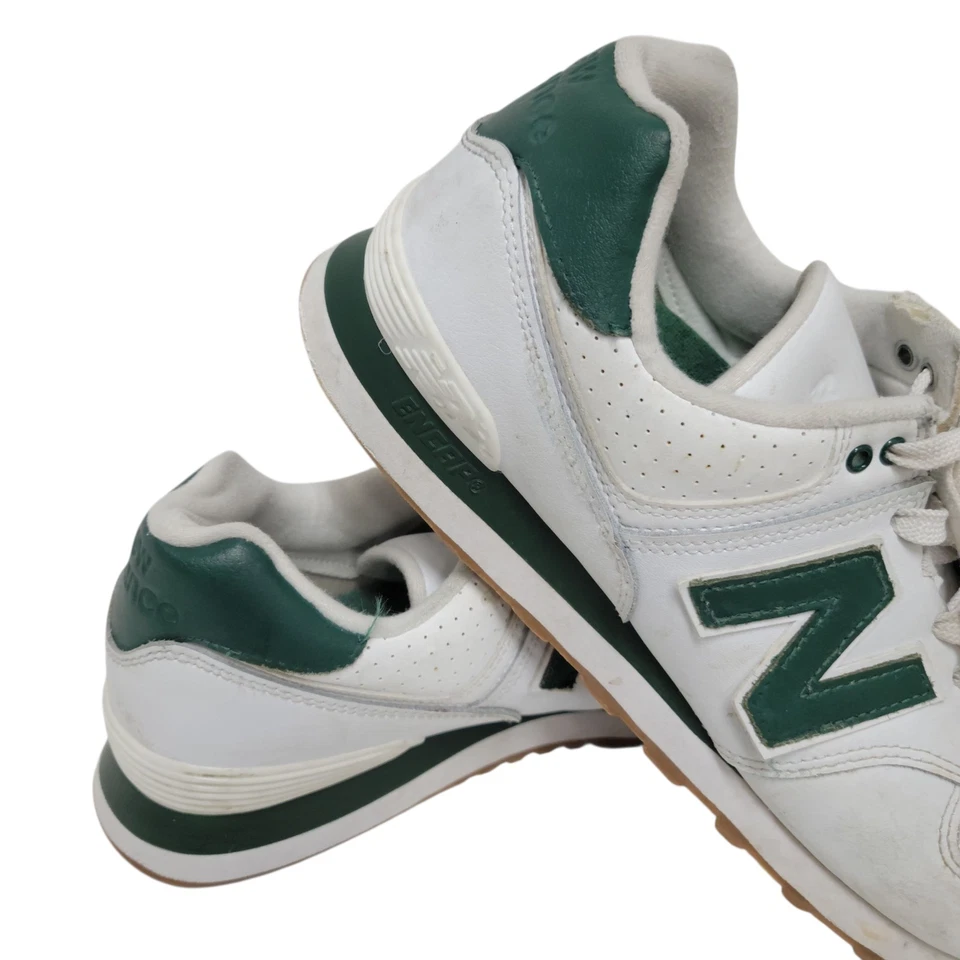 Новый баланс 574 унисекс белый и светло-коричневый и оранжевый U574FNS размер 10 мужчин  - Изображение 2 из 4