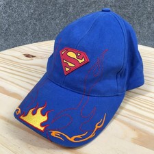 Superman DC Comics Baseball Cap Youth Blue One Size Embroidered Blue