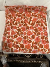 Vintage Tulip Orange Pink and Red Scarf Approx 28x27 Inches