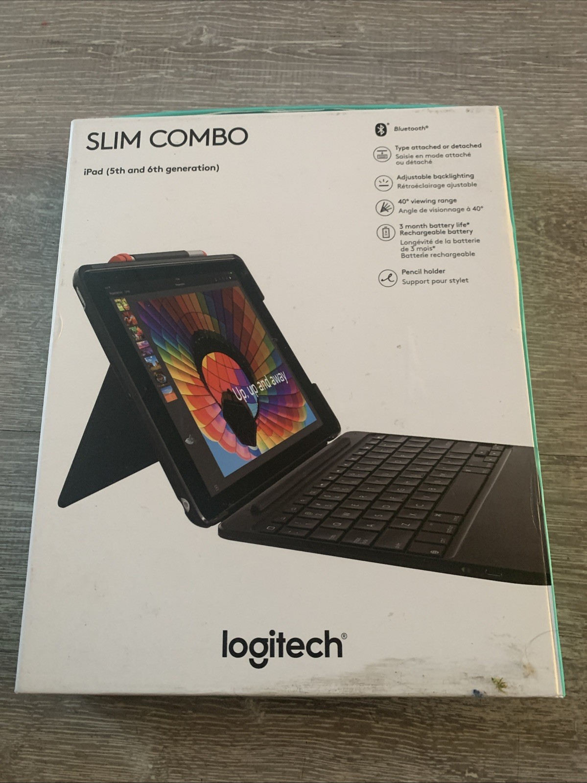 Logitech Slim Combo Case with Backlit Bluetooth Keyboard For
