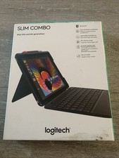 Logitech Slim Combo Case with Backlit Bluetooth Keyboard For iPad 5th  6th Gen