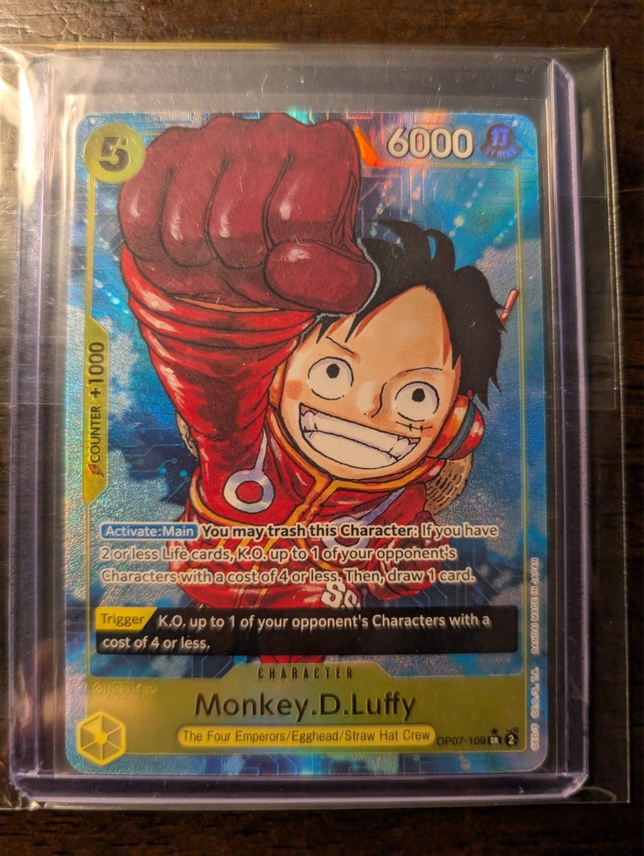 One Piece Monkey D.Luffy OP07-109 Alt Art Parallel LP | eBay