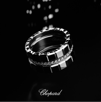 Chopard ICE CUBE Ring (Gr. 56) 750er ethn. Weißgold, 40 Diamanten (0,48 ct) NEU