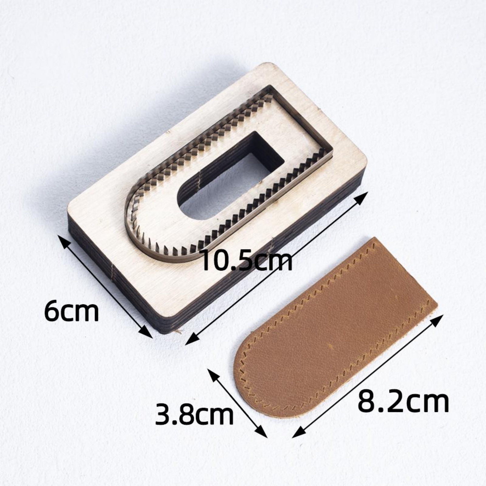 Simple Leather Lighter Case Cutting Die Wooden Punch Mold for DIY Craft Durable