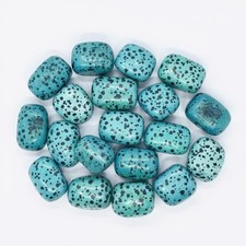Blue Dalmatian Jasper Tumbled 15 Pieces 1100 1300 CT Stones Polished Crystals