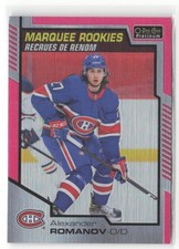 2020 O-Pee-Chee Platinum Alexander Romanov Matte Pink #198 RC Canadiens