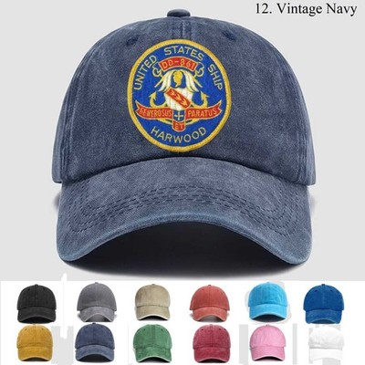 Customized Personalization Embroidered Hat Uss Harwood Dd-861, Trucker Hat