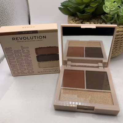 Makeup Revolution FACE Powder CONTOUR Compact MEDIUM- New in Box, Sealed