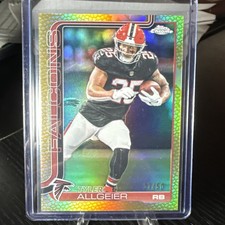 2025 Topps Chrome Gold Pigskin  Tyler Allgeier #17 Falcons NFL Football 27/50