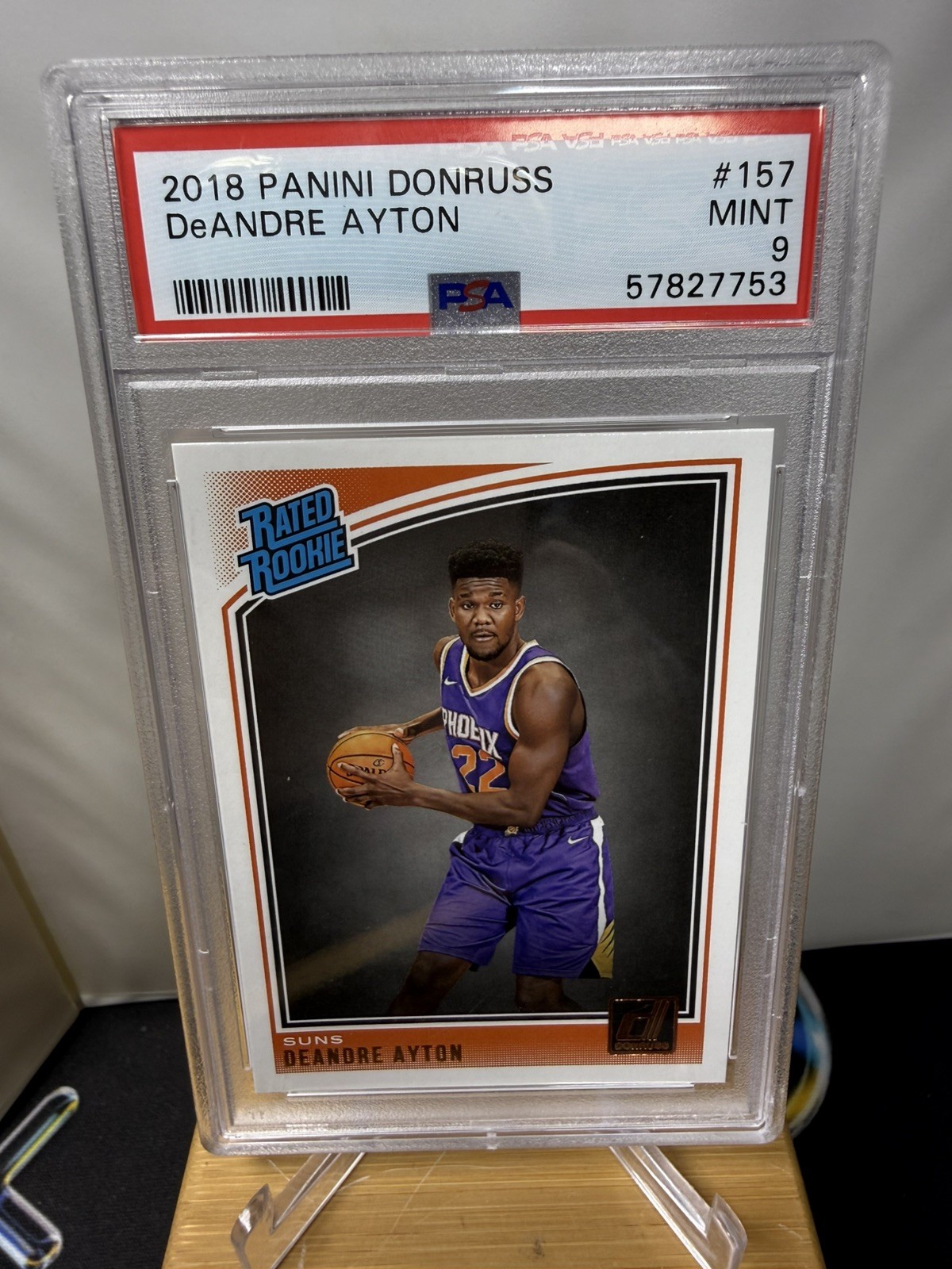 2018 Panini Donruss Rated Rookie DeAndre Ayton #157 Mint PSA 9