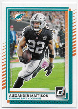 2025 Donruss #162 Alexander Mattison - Miami Dolphins