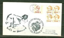 CANADA 17 III 77 CITY OF DAWSON YT DIAMOND JUBILEE CACHET TO USA