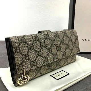 Boucles d'oreilles Gucci Long Wallet 212104 Gg Supreme avec boîte 13 livraison incluse