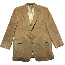 Jos A Bank Mens 46 Long 100 Camel Hair Blazer Tan Gordon Sport Coat 2 Button