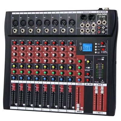 FULUODE Audio Mixer 8 Channel, CT-80S Professional Sound System Board... 