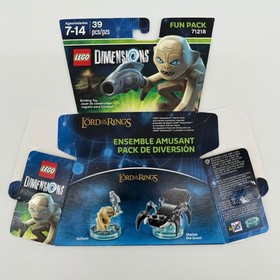 LEGO Dimensions Lord of the Rings 71218 Fun Pack Gollum Shelob Box Missing 1 leg