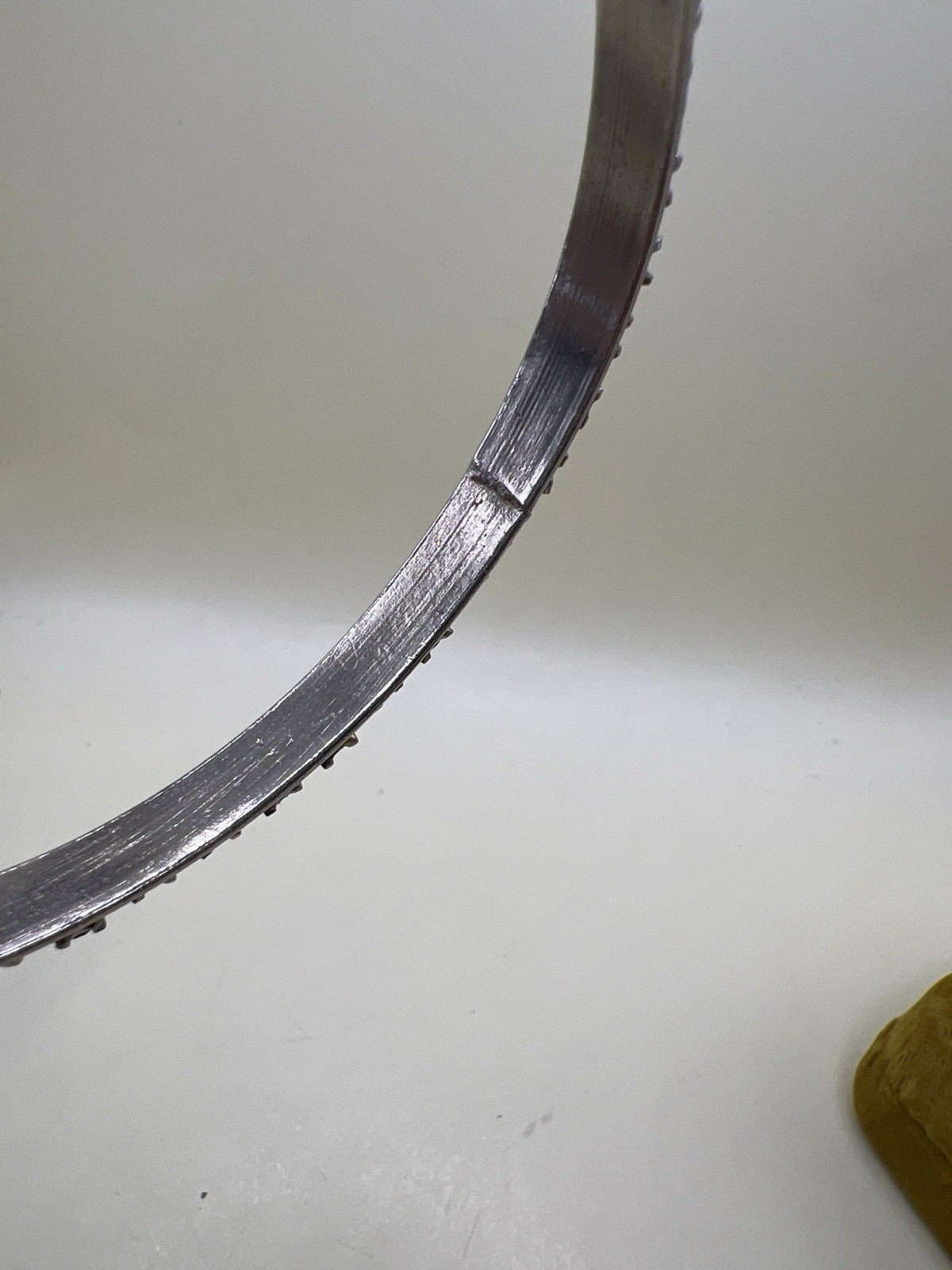 Antique Edwardian Solid Silver Paste Stone Bangle… - image 12