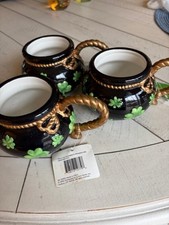 Vintage St Patricks Day Shamrock Ceramic Mug