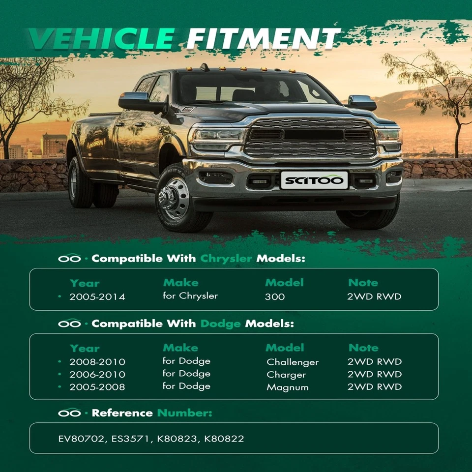 6 x подвески внутренний внешний анкерный стержень концы стабилизатора подвески звено для 2006-2010 DODGE CHARGER - Изображение 2 из 4