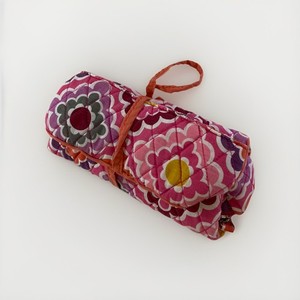 Pottery Barn Teen Quilted Mani/Pedi Roll Storage Plush Bag