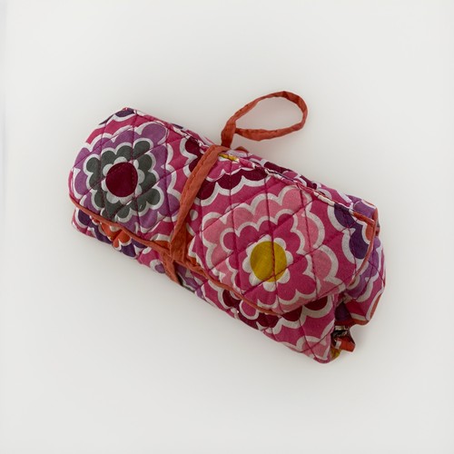 Pottery Barn Teen Quilted Mani/Pedi Roll Storage Plush Bag
