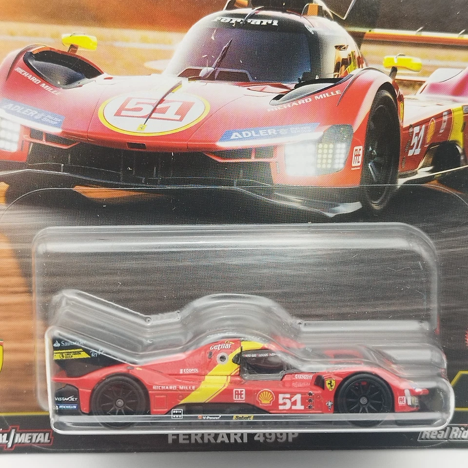 Hot Wheels Ferrari 499P – Circuit Legends 2/5 - 1/64 – Premium 2025 – Neuf - Photo 2/4
