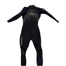XCEL Hawaii Infiniti 4.3 Full Wetsuit Black Surf Dive Suit Back Zip READ