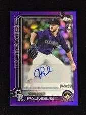 2025 Topps Chrome Update #AC-CP Carson Palmquist TRUE PURPLE Auto 49/250 ROCKIES