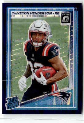 Panini 2025 Donruss Optic NFL No. 248 TreVeyon Henderson Rated Rookie Purple
