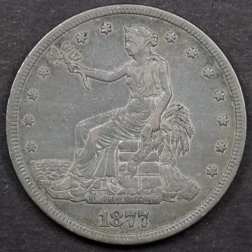 1877-S Silver Trade Dollar - XF
