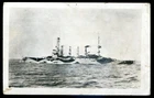 WW2 MILITARY 1940s USA Navy Battleship Camouflage. Real Photo Postcard