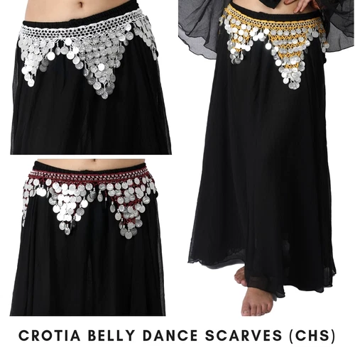 Women Tribal Belly Dance Hip Scarf Triangle Shape Silver Coin Wholesale Mix Lot