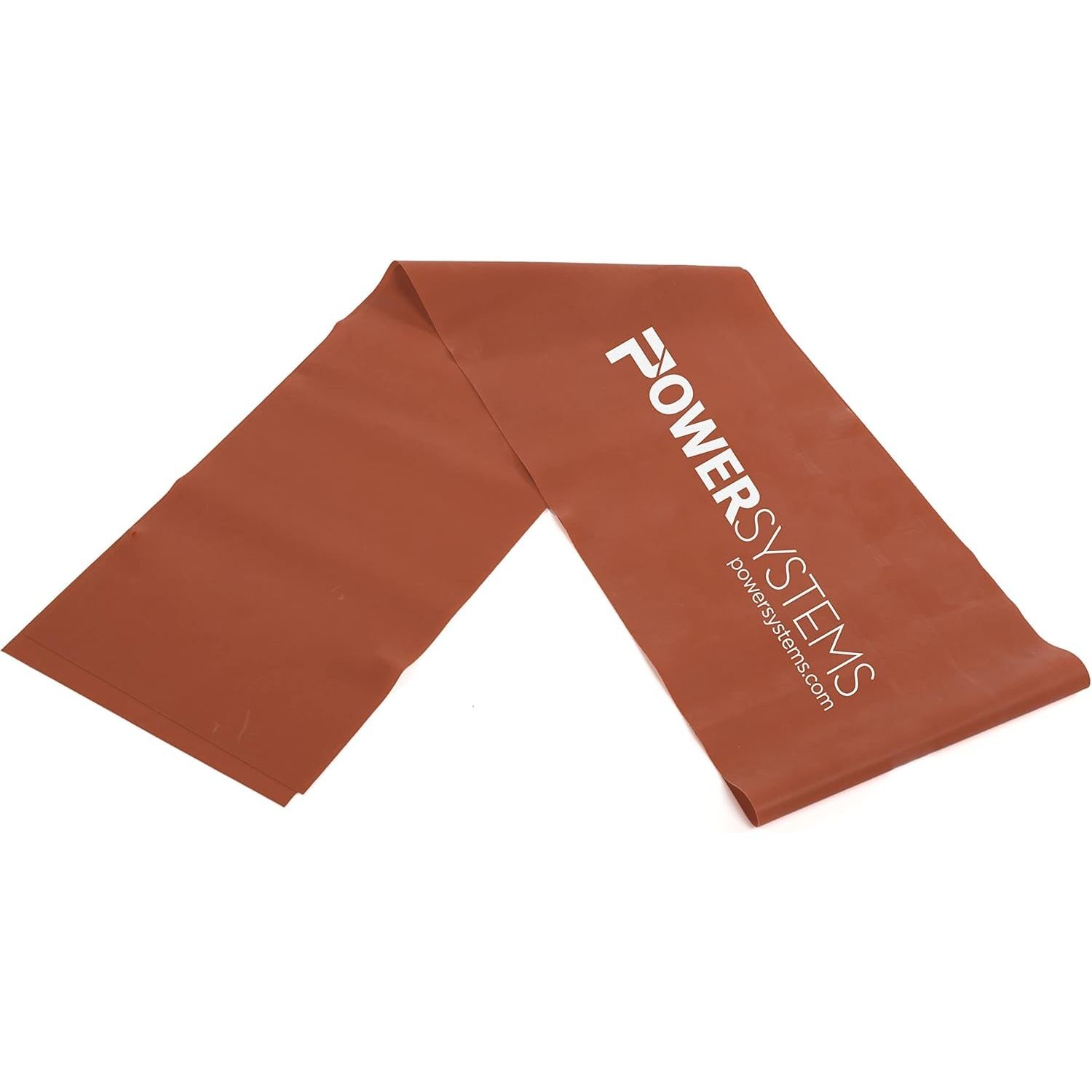 Power Systems Flat Band 4ft Medium Resistance Latex Strength Training Band Roll